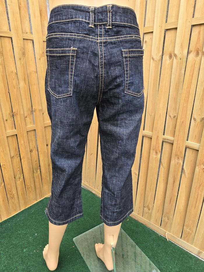 capri jeans jort rétro pin-up neuf 🍒Vintage 90🍒taille 42/44 - photo numéro 4