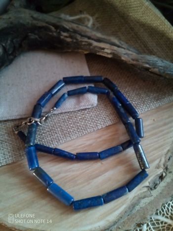 Collier pierres de lapis lazuli