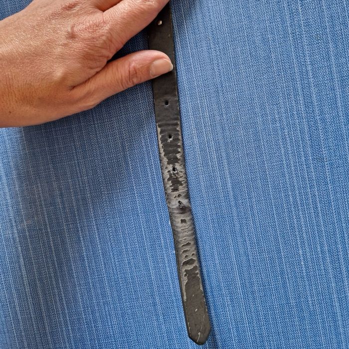 Ceinture 100cm noir a strass - photo numéro 4