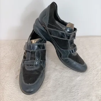 basket talons haut noires fantaisie geox cuir synthétique 38