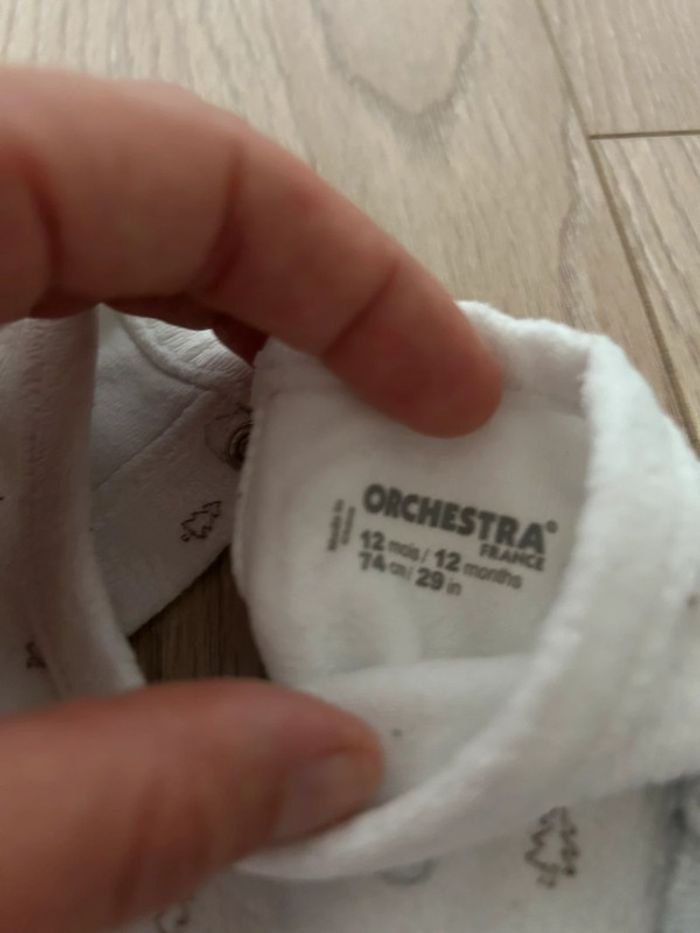 Lot de 2 pyjamas neuf orchestra 12 mois - photo numéro 4