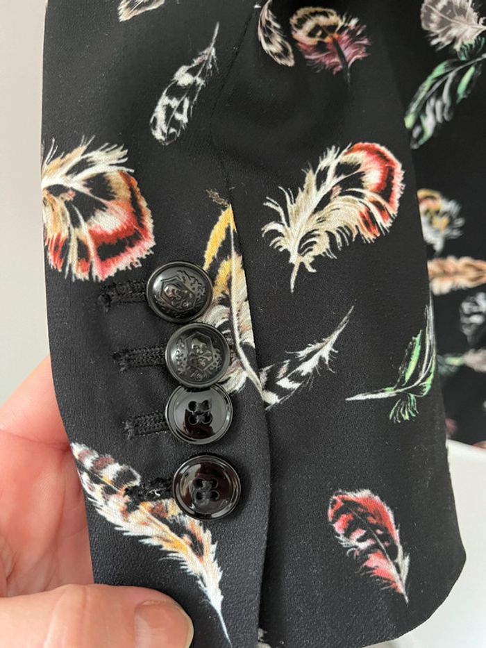 Veste blazer motif plume the Kooples XS - photo numéro 6