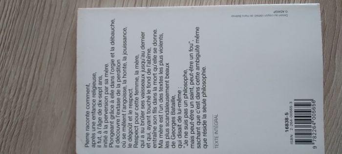 Livre "Ma mère" de Georges Bataille - photo numéro 2