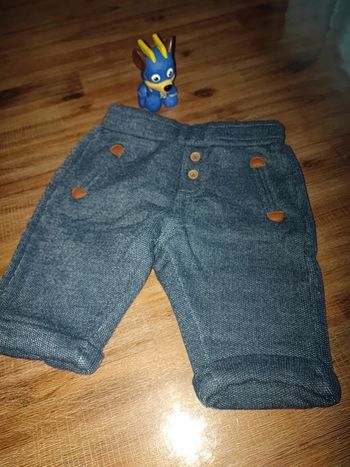 Pantalon jogging bleu chiné