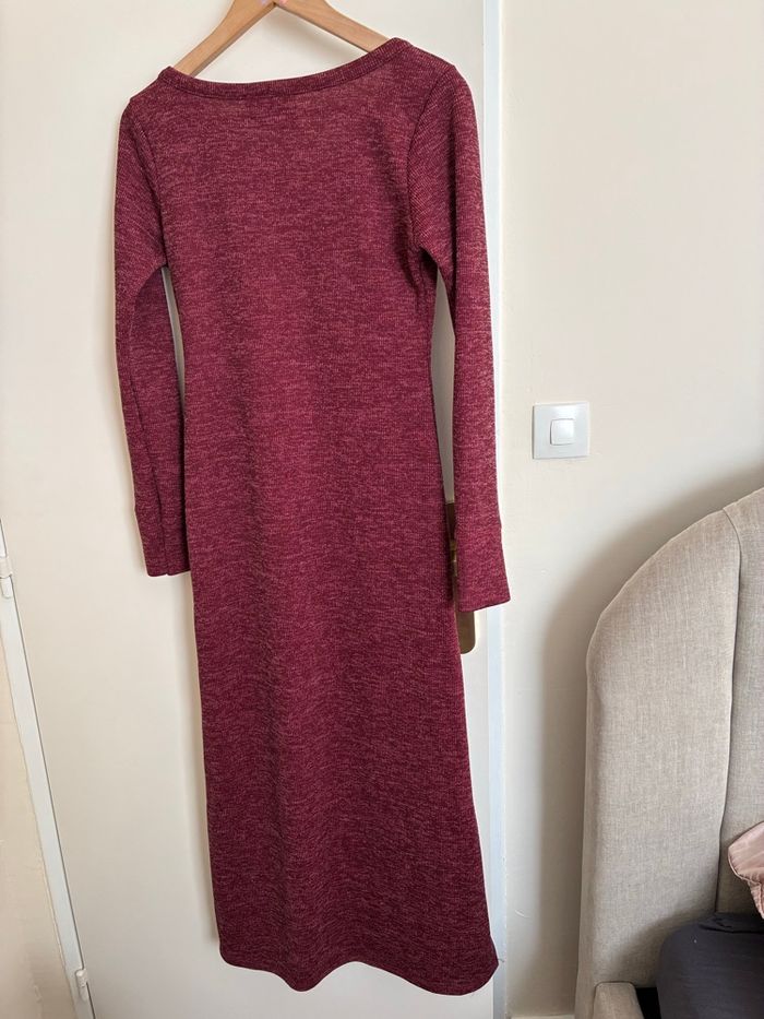 Robe longue bordeaux Reclaimed Vintage – Taille S – Très bon état - photo numéro 2