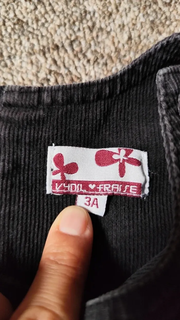 Robe velours 3 ans - photo numéro 3