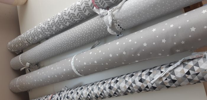 Coupons tissus coton CHEVRONS GRIS en 150 cm de large - photo numéro 3