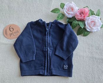 Gilet zippé bébé 6 mois Gémo très bon état 