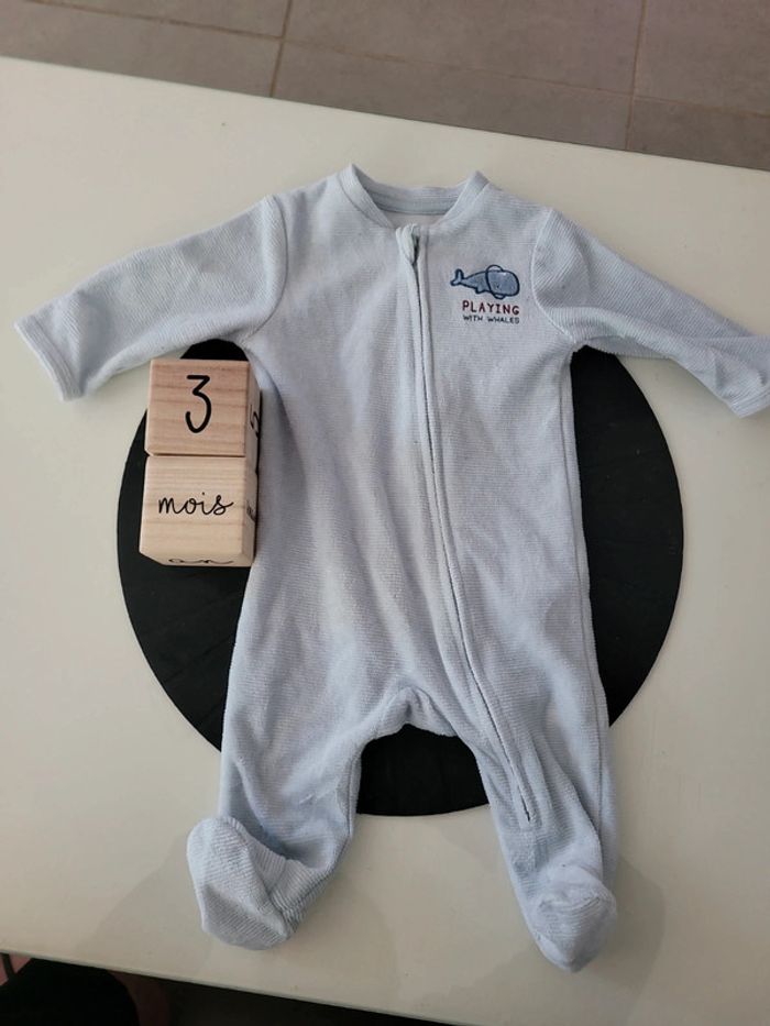 Pyjama velour 3 mois