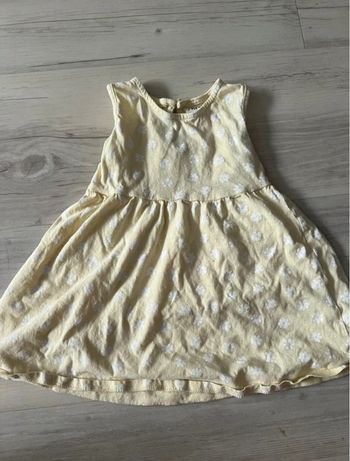 Robe jaune à fleur