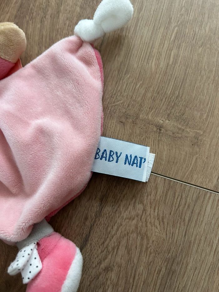 Doudou plat lutin rose baby nat - photo numéro 3