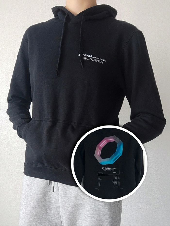 Sweat à capuche noir 2022 / PNL - 36/S