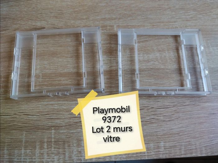 Playmobil 9372 lot 2 murs vitre