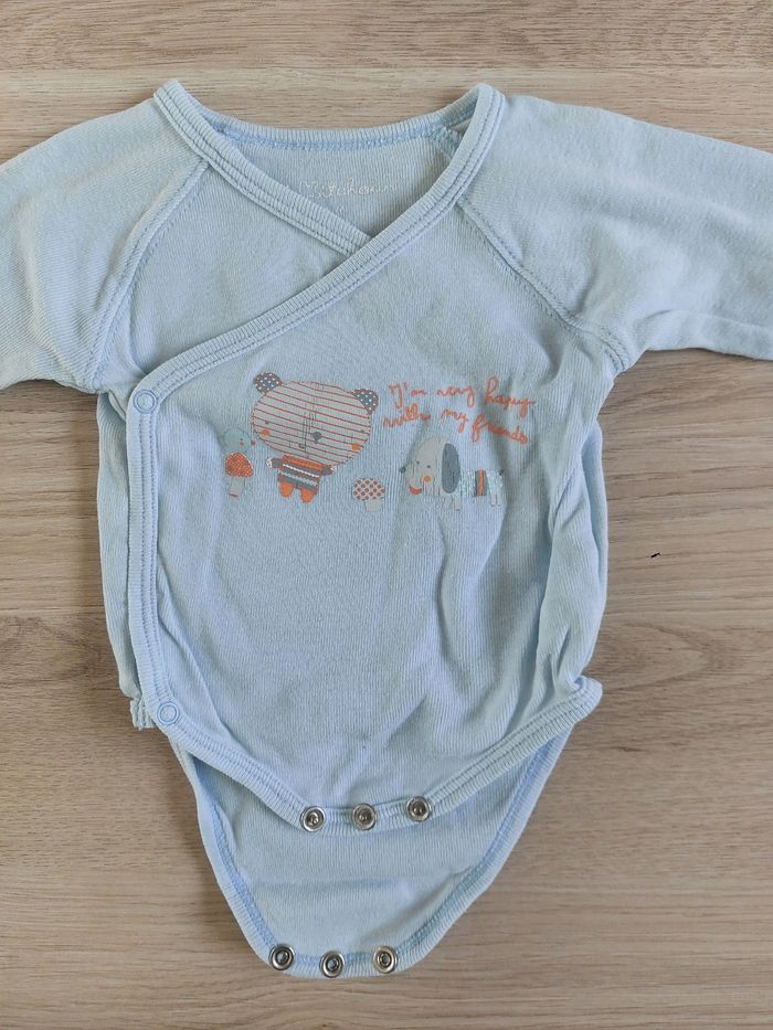 Lot 6 bodies garçon 1 mois - photo numéro 5