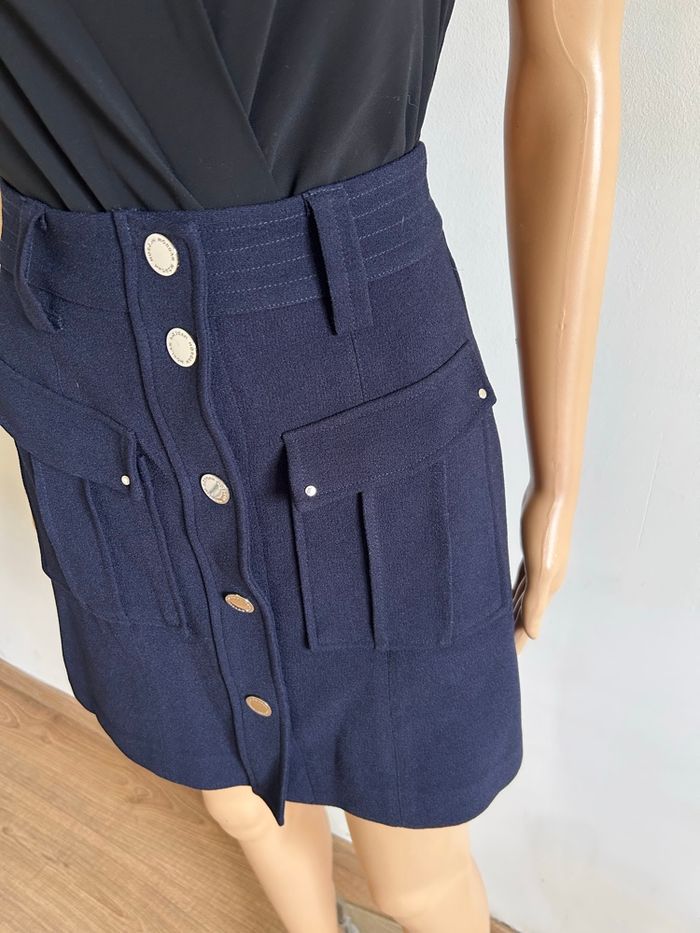 Jupe bleue marine neuve Morgan taille 34 (valeur 55€) - photo numéro 4