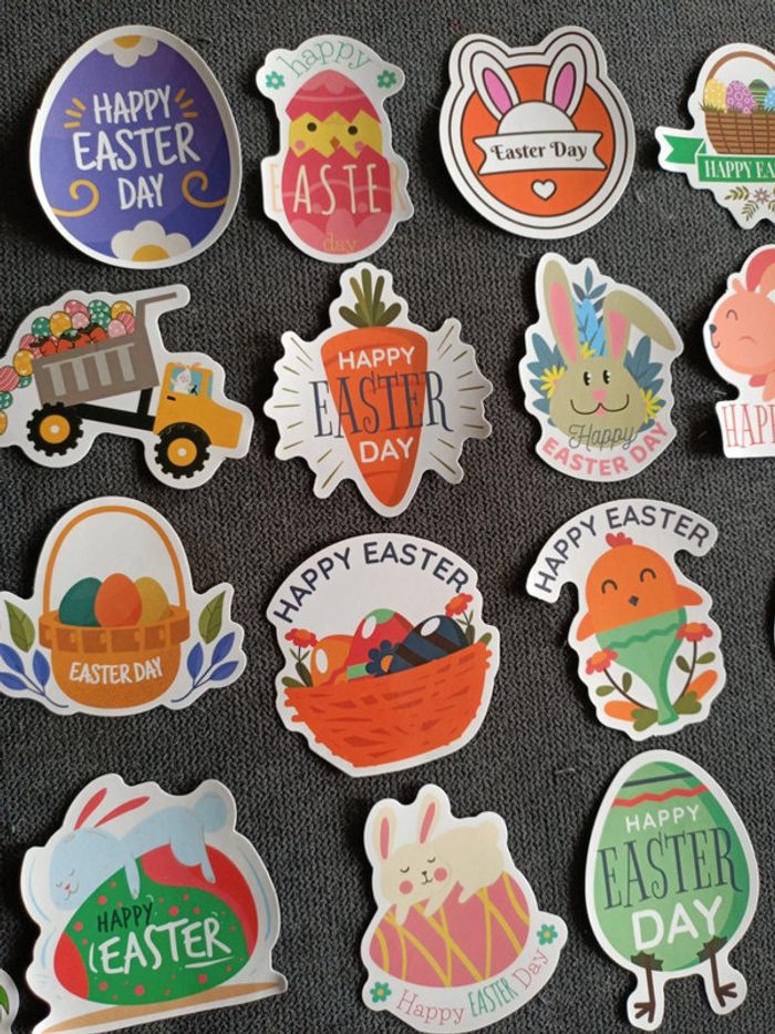 20 autocollants de Pâques - photo numéro 3