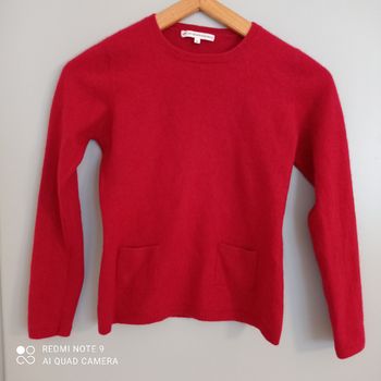 Pull rouge cachemire t32/34