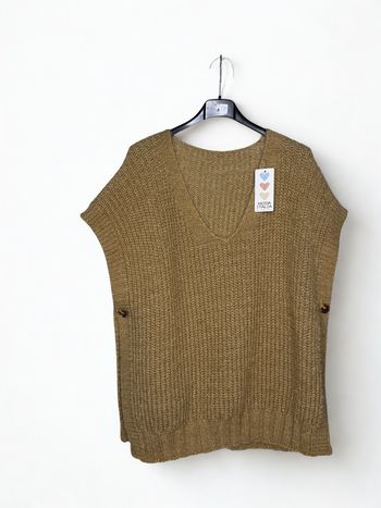 Pull sans manche grande taille