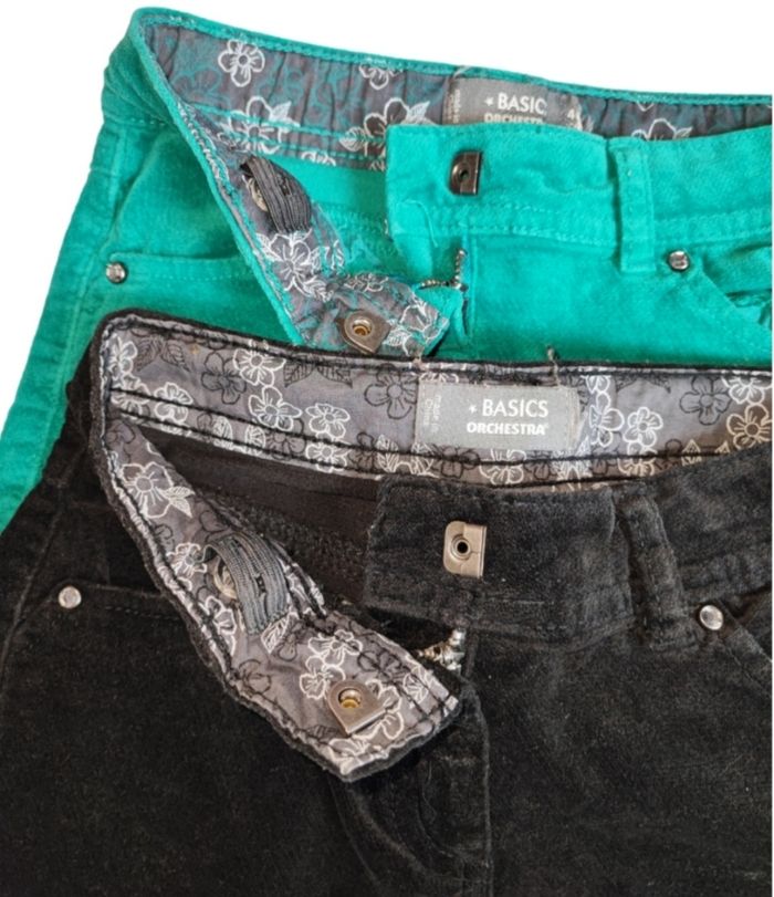 🌸 2 shorts en velours - Noir et Vert - Orchestra - 4 ans 🌸 - photo numéro 8