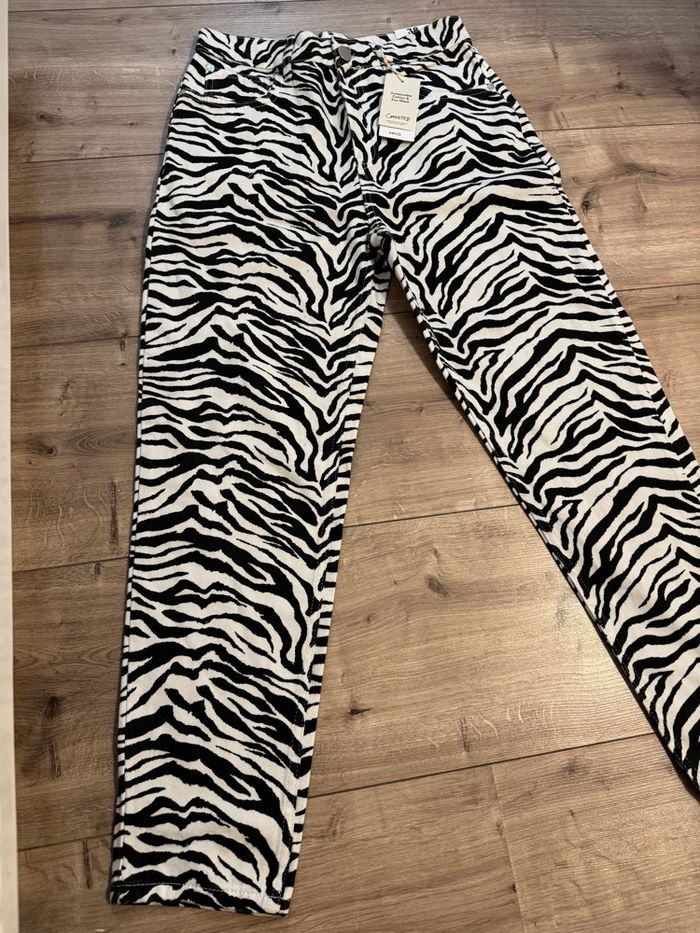 Jeans Mango zébra taille M femme - photo numéro 3