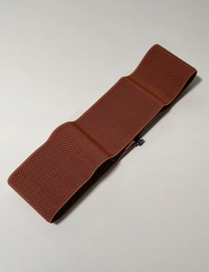 Ceinture élastiquée marron - photo numéro 5