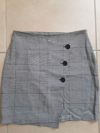 Jupe blanc / noir 36 KIABI TBE