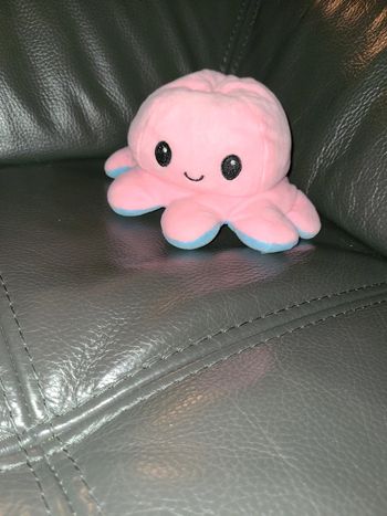 Peluche pieuvre réversible