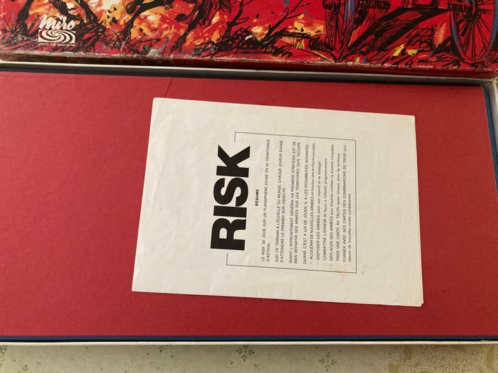 Jeu risk boîte rouge vintage - photo numéro 4