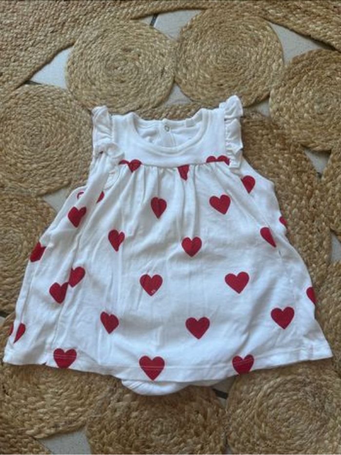 Robe à cœur Petit Bateau - Taille 6 mois