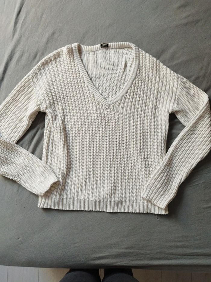 Pull col V  grosses mailles Pimkie