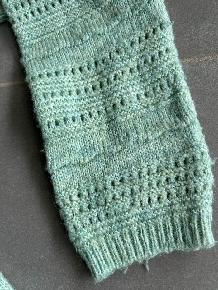 Gilet vert pastel - photo numéro 3