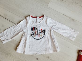 Vêtement bébé fille tee-shirt manches longues Obaïbi 18 mois