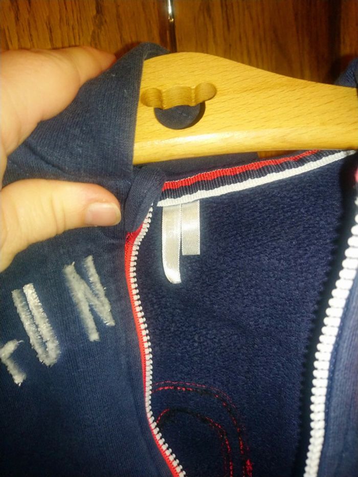 Joli gilet bleu et rouge Orchestra taille 12 mois - photo numéro 6