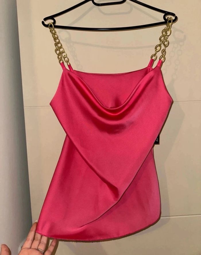 Magnifique top rose neuf T.U - photo numéro 3
