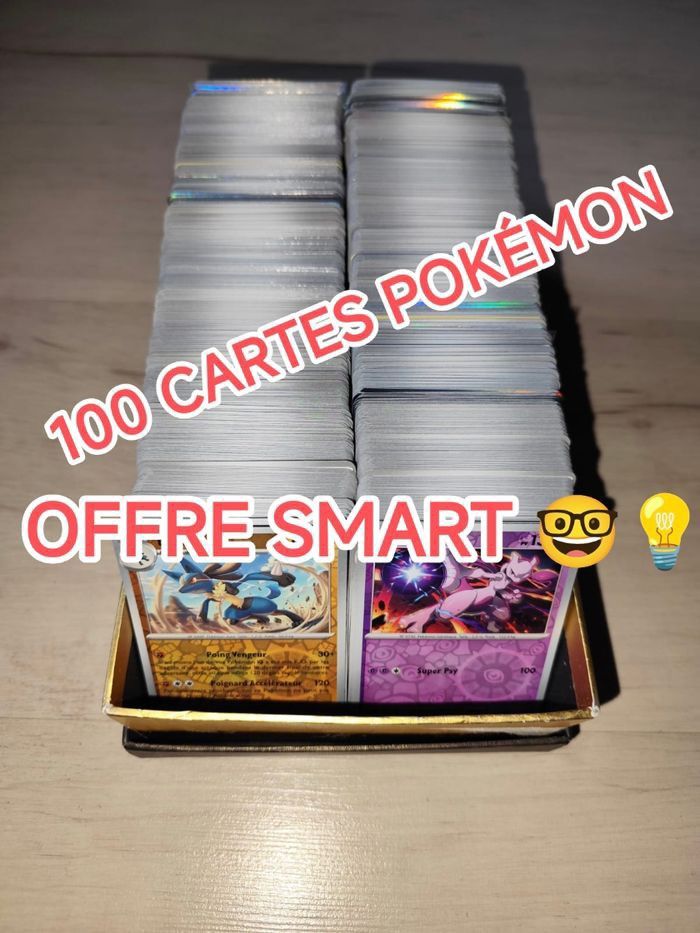 Lot de 100 cartes Pokémon VF en très bon état