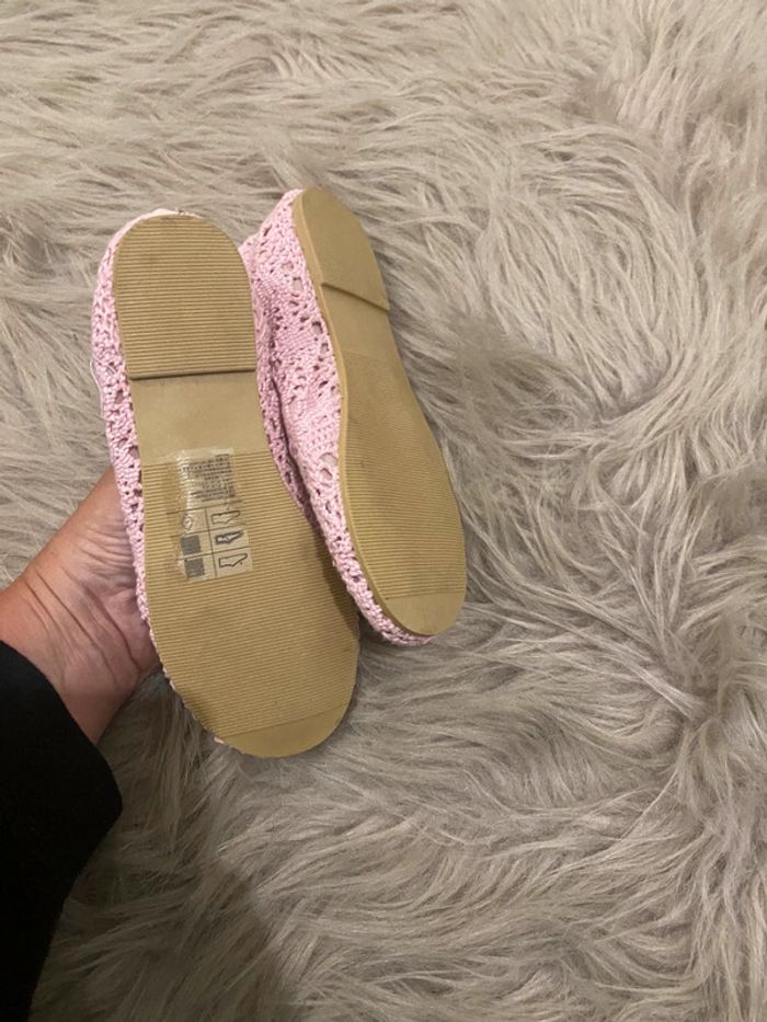 Sandales dentelle rose - photo numéro 2