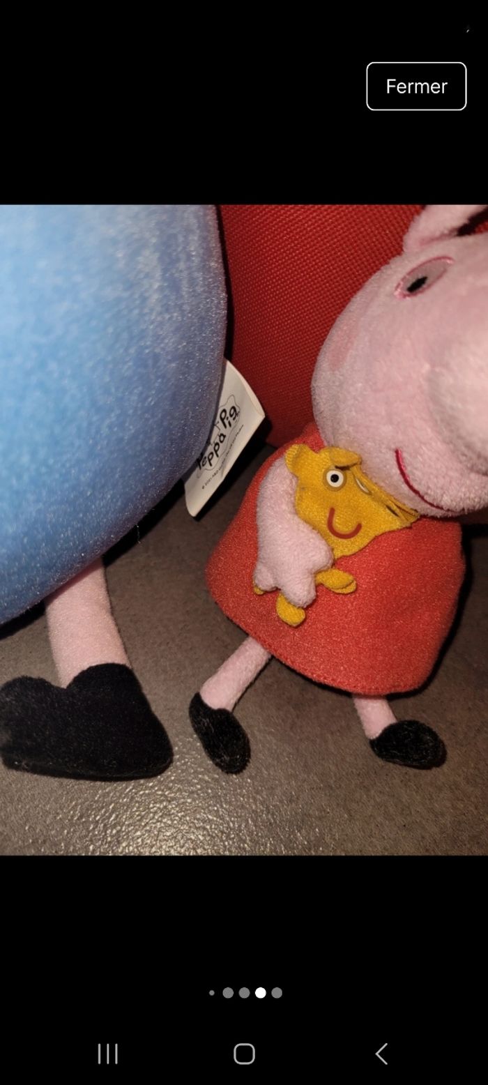 Lot peppa pig  grande et petite peluches /tbe et bon état - photo numéro 9