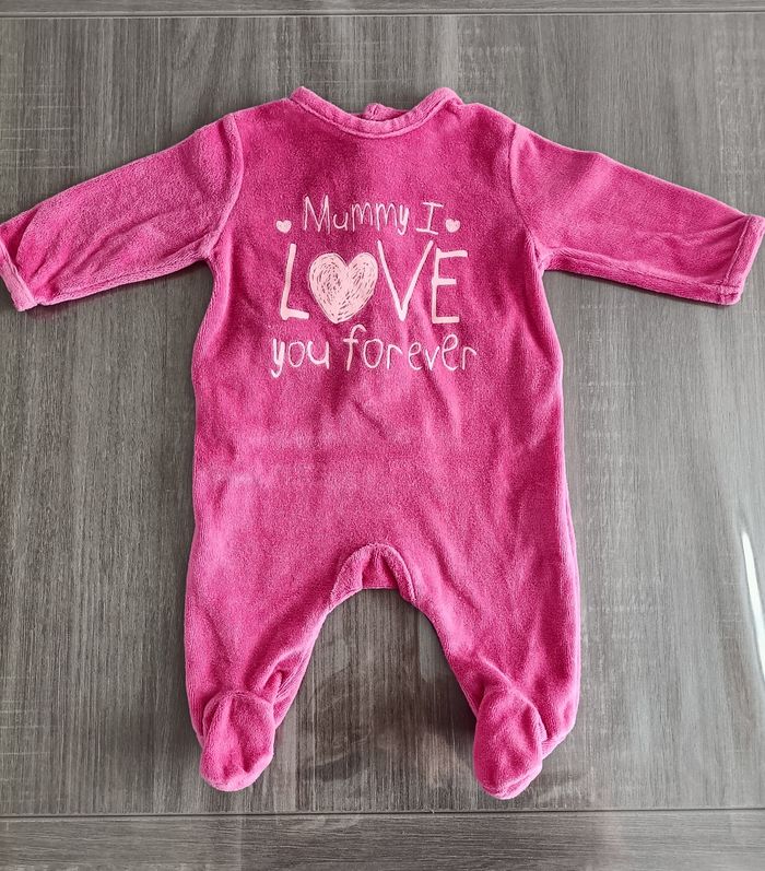 Pyjama rose 1 mois