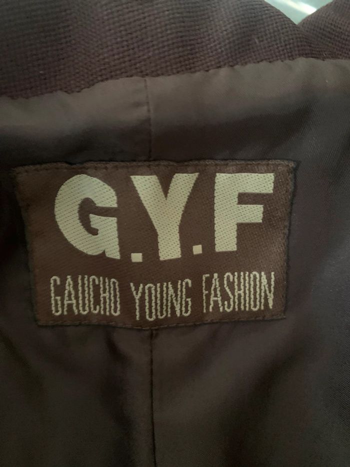Veste Gaucho cintrée marron taille M - photo numéro 12