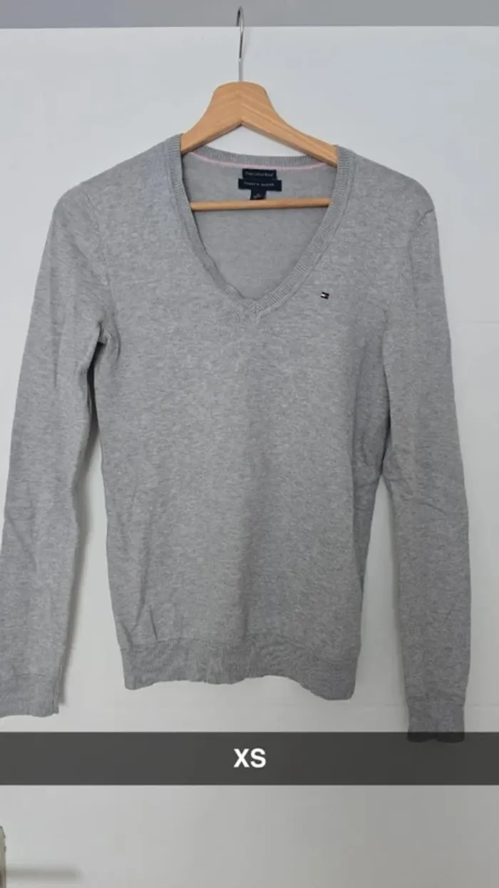 Pull gris Tommy Hilfiger