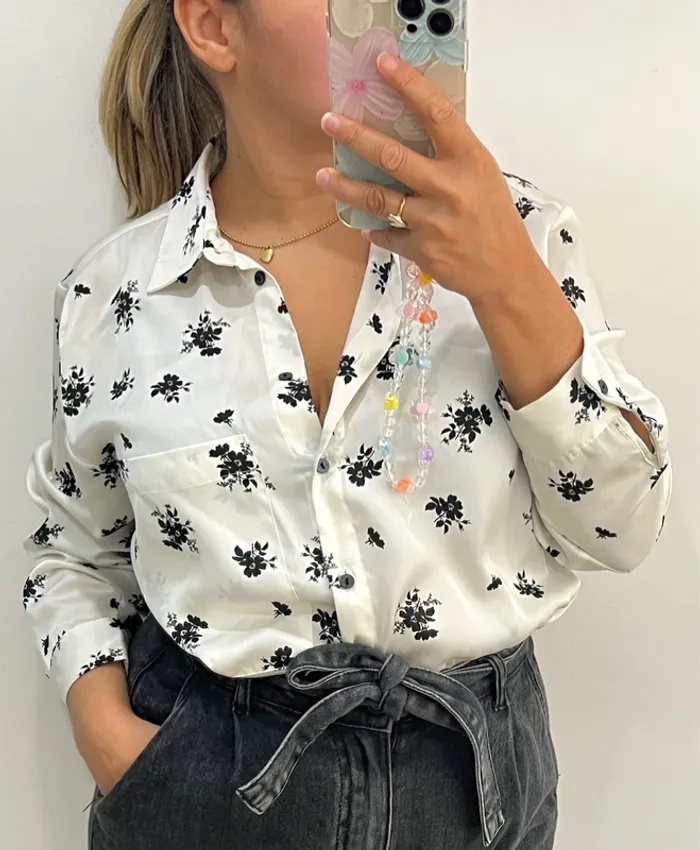 Chemise à fleurs Zara