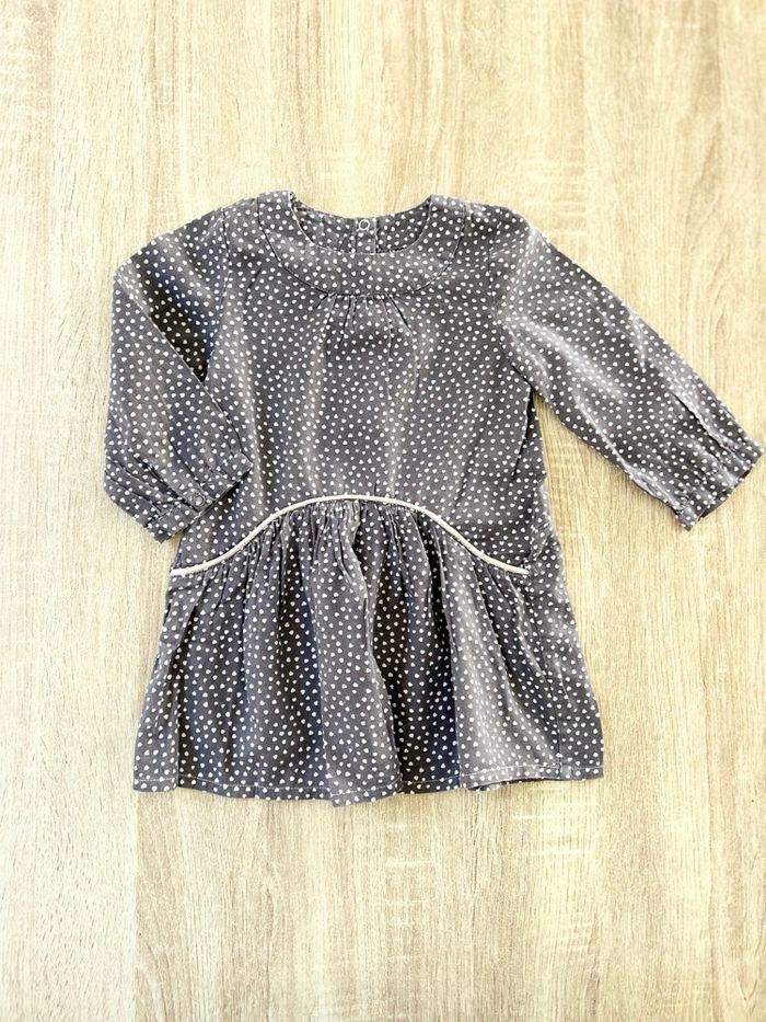 Robe manches longues bébé fille