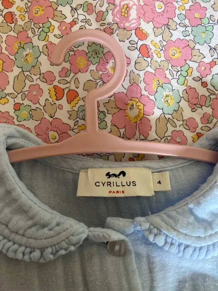 Magnifique blouse gaze de coton Cyrillus 4 ans - photo numéro 3