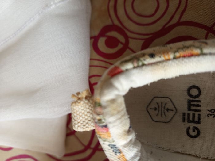 Baskets toile Gemo fleurs - photo numéro 3