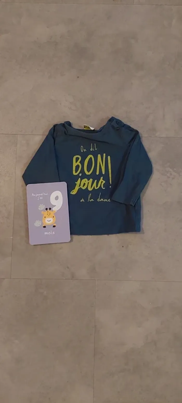 T shirt manches longues tape à l'œil 9 mois - photo numéro 2