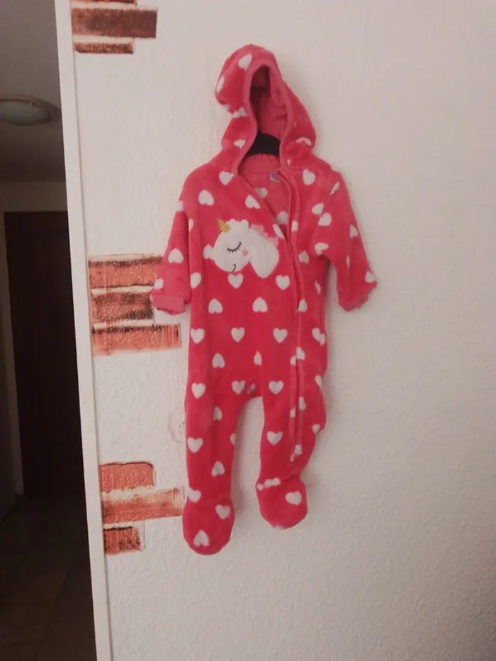 Pyjama grenouillère bébé fille 12mois - photo numéro 2