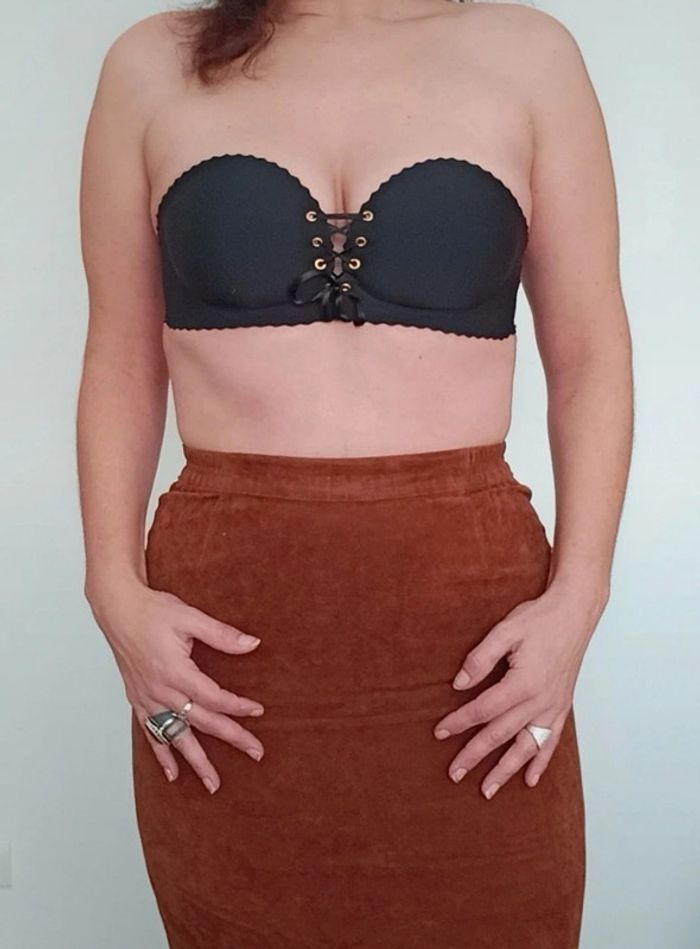 Jupe cintrée chic daim vintage taille 38 - photo numéro 4