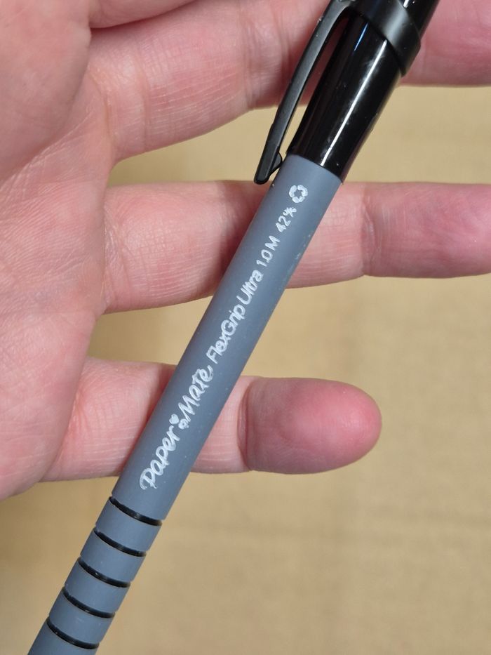 Boîte 36 stylos billes noirs Paper Mate Flexgrip Ultra - photo numéro 3