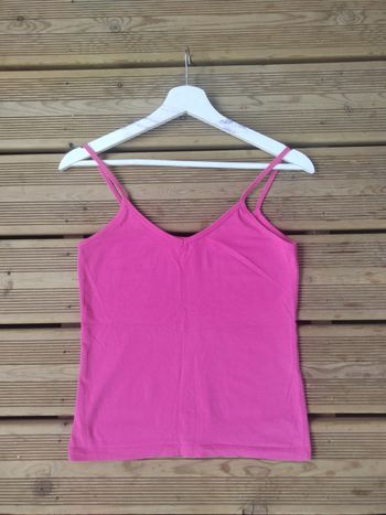 Débardeur / Haut rose fuchsia bretelles fines – Taille M – Scopri