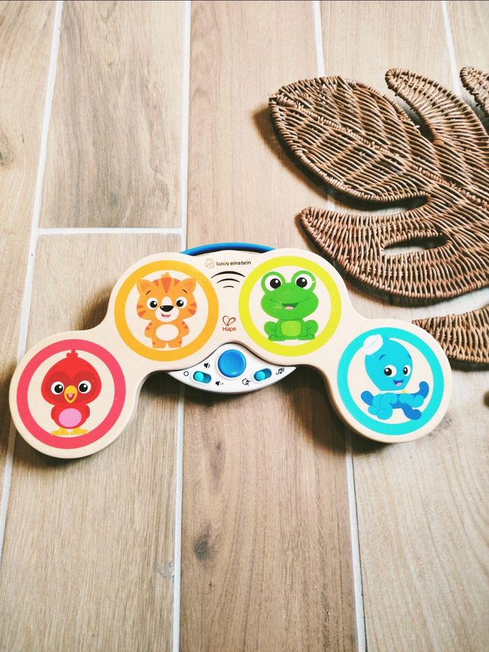 🥁Tambour Tam tam magic Touch Hape et Baby Einstein en bois marque Hape